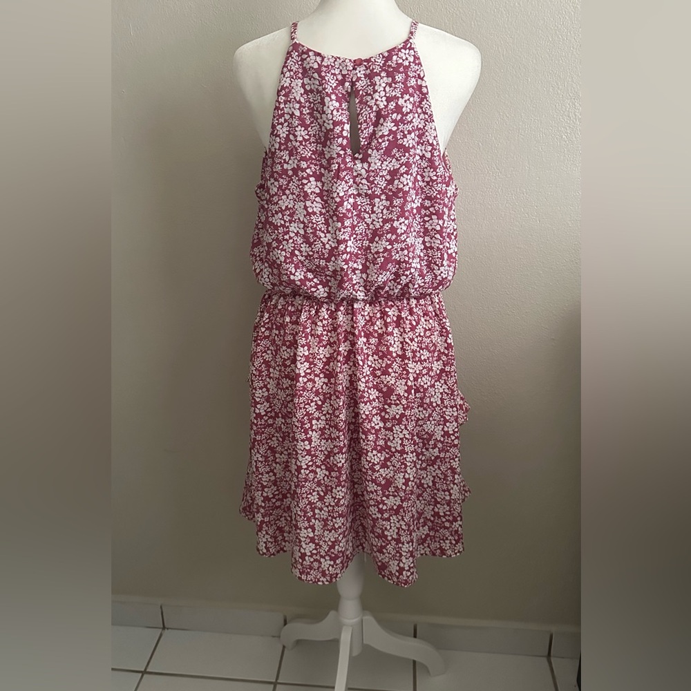 Iz Byer Pink and White Floral Dress - Picture 2 of 5